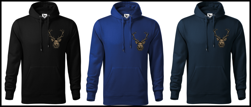 mikina cape jelen torzo m